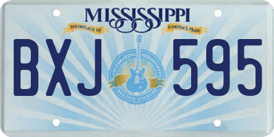 MS license plate BXJ595
