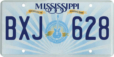 MS license plate BXJ628