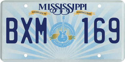 MS license plate BXM169