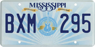 MS license plate BXM295