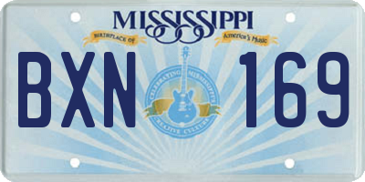 MS license plate BXN169