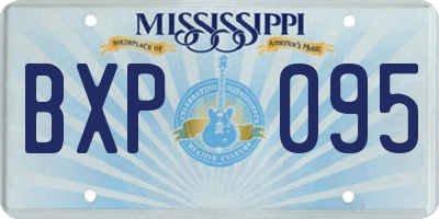 MS license plate BXP095