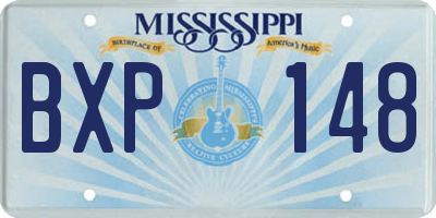 MS license plate BXP148