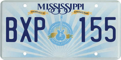 MS license plate BXP155