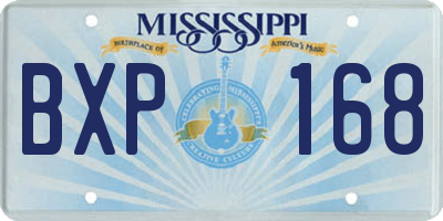 MS license plate BXP168