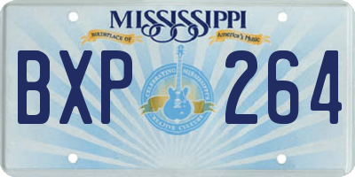 MS license plate BXP264