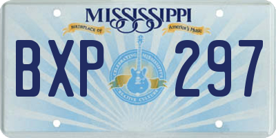 MS license plate BXP297