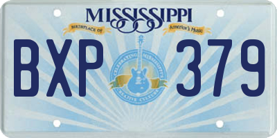 MS license plate BXP379