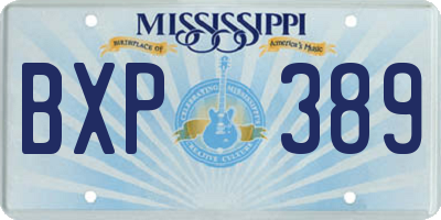 MS license plate BXP389