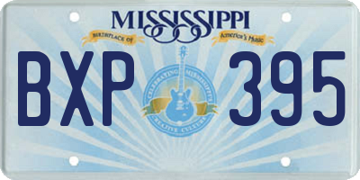 MS license plate BXP395