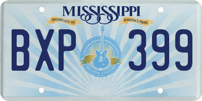 MS license plate BXP399
