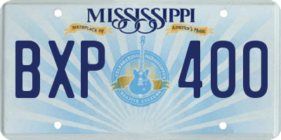 MS license plate BXP400
