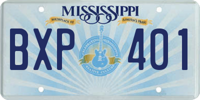 MS license plate BXP401