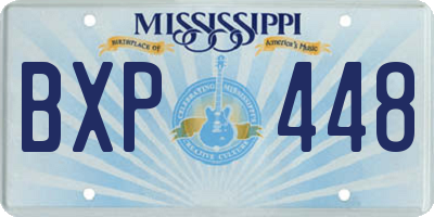MS license plate BXP448