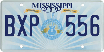 MS license plate BXP556