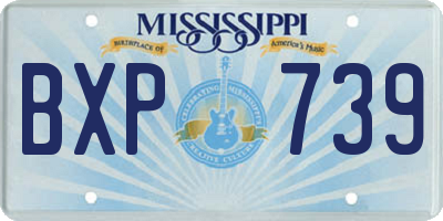 MS license plate BXP739