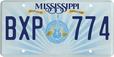 MS license plate BXP774