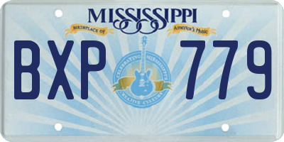 MS license plate BXP779