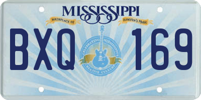 MS license plate BXQ169