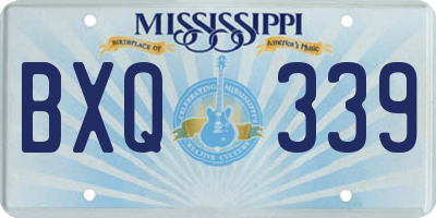 MS license plate BXQ339