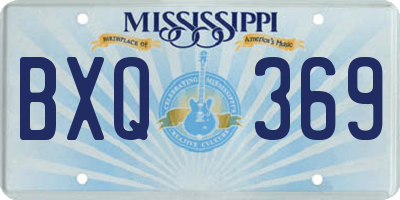 MS license plate BXQ369