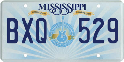 MS license plate BXQ529
