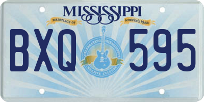 MS license plate BXQ595