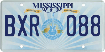 MS license plate BXR088