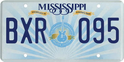 MS license plate BXR095