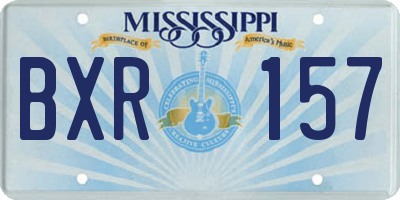 MS license plate BXR157