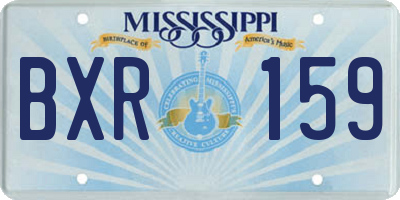 MS license plate BXR159