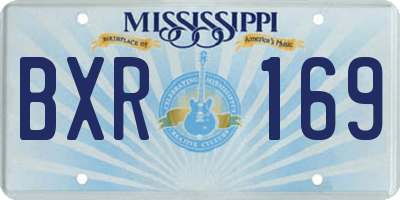 MS license plate BXR169
