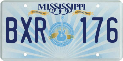 MS license plate BXR176