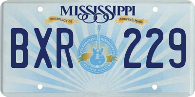 MS license plate BXR229