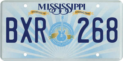 MS license plate BXR268