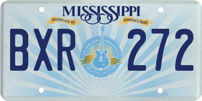 MS license plate BXR272