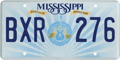 MS license plate BXR276