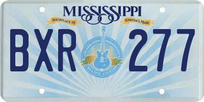 MS license plate BXR277