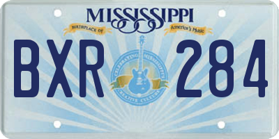 MS license plate BXR284