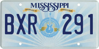 MS license plate BXR291
