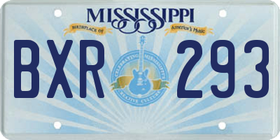 MS license plate BXR293