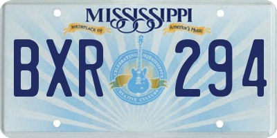 MS license plate BXR294