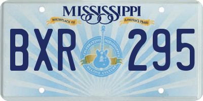 MS license plate BXR295