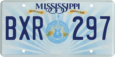 MS license plate BXR297