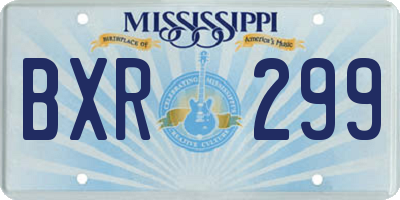 MS license plate BXR299