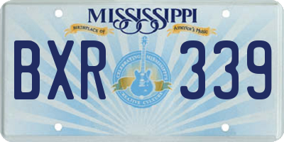 MS license plate BXR339
