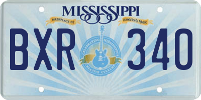 MS license plate BXR340