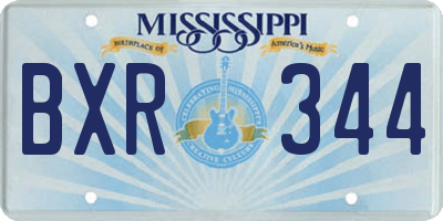 MS license plate BXR344