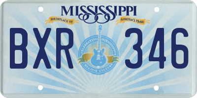 MS license plate BXR346