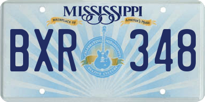 MS license plate BXR348